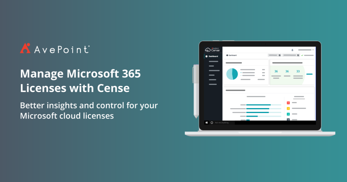 Microsoft License Management | Cense Office 365 License Options | AvePoint