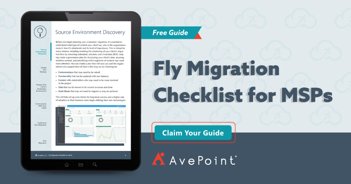 Microsoft 365 Migration Checklist For MSPs | AvePoint AU