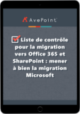 Share Point Migration Checklist FR Ipad mockup