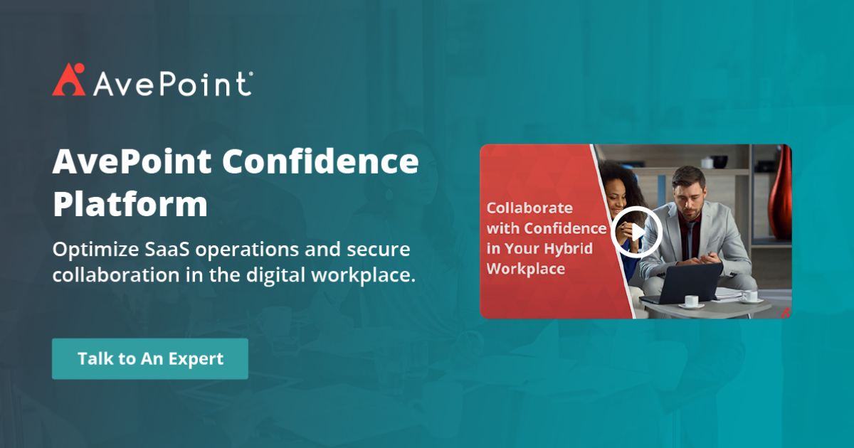 Boost Your Workplace Efficiency with AvePoint's Modernization, Data