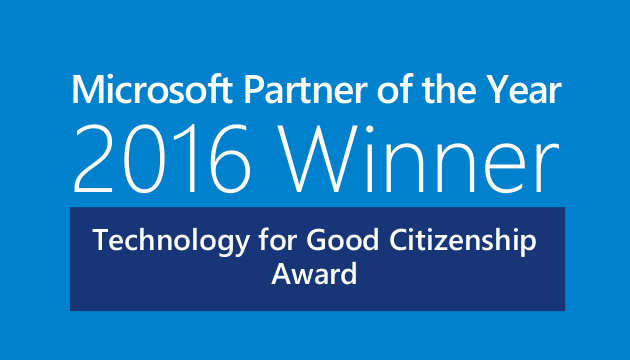 Microsoft Partner of the Year 2016 winner